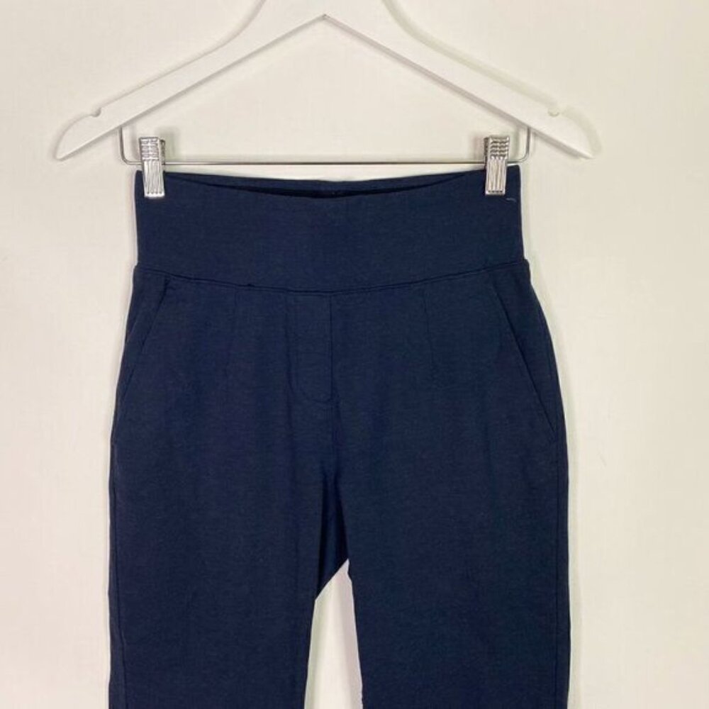 Kit and Ace Navy Blue Mulberry Pull On Pants with Pockets - Picture 4 of 8
